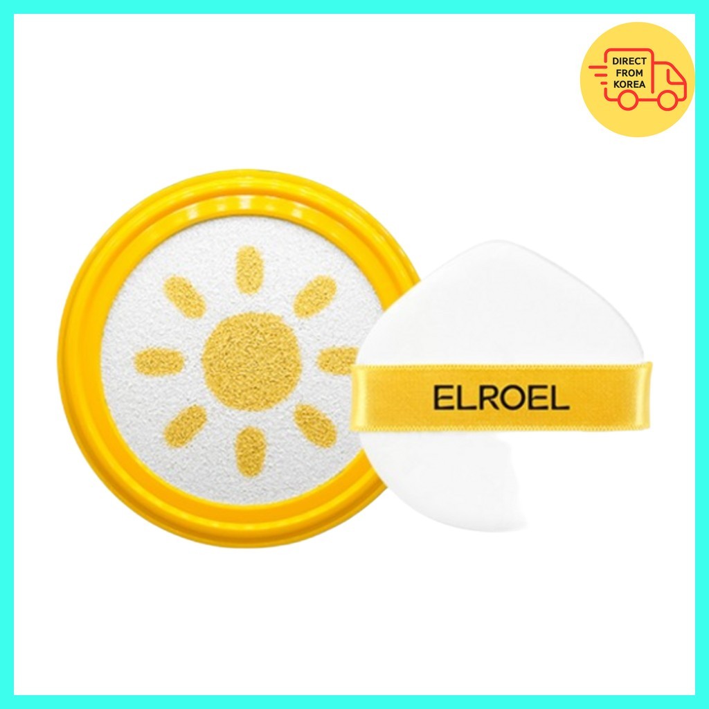 [elroel] ปาง Yellow Big Sun Cushion Plus Refill, 25g, 2pcs / Korean Sunscreen Refill / UV Protection