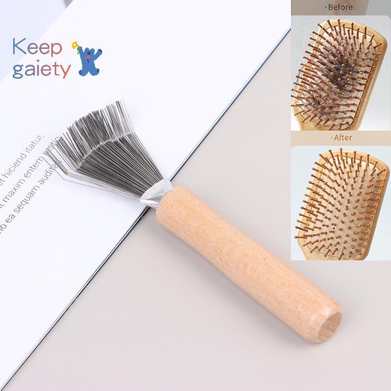 [Kpt-t] 1 PC Woodenb Cleaner ทําความสะอาดที่ละเอียดอ่อนเครื่องมือทําความสะอาดแบบถอดได้แปรงผมจับเครื่