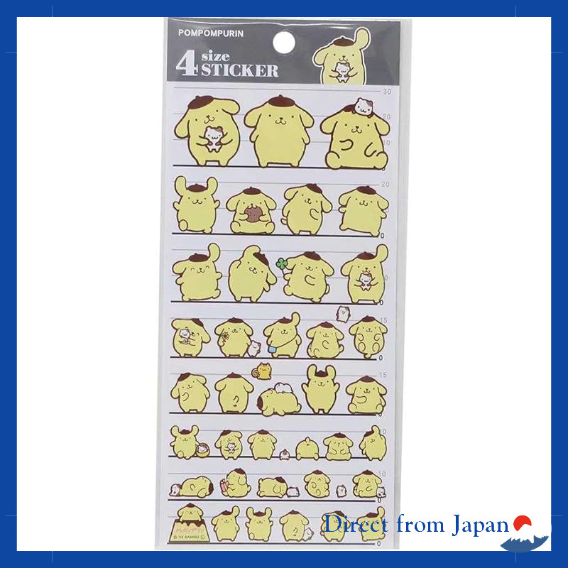 Sanrio Pom Pom Purin [Sticker Sheet] 4 Size Sticker