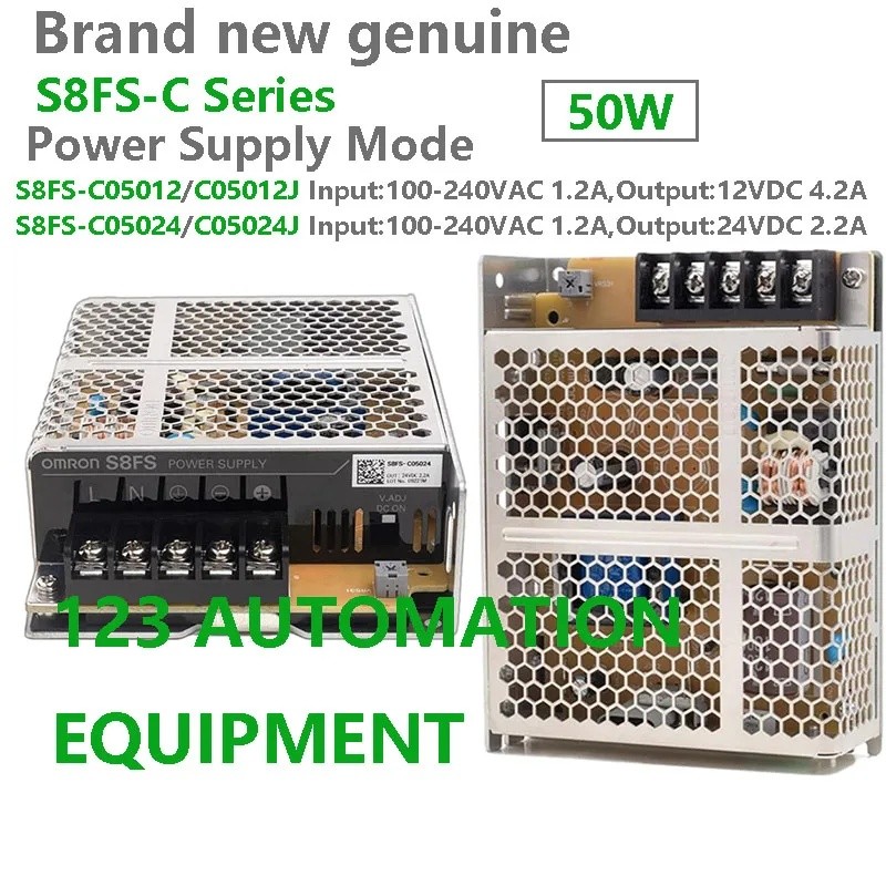 ใหม่ของแท้ Omron S8FS-C05012 C05012J C05024 C05024J แหล่งจ่ายไฟ 50W