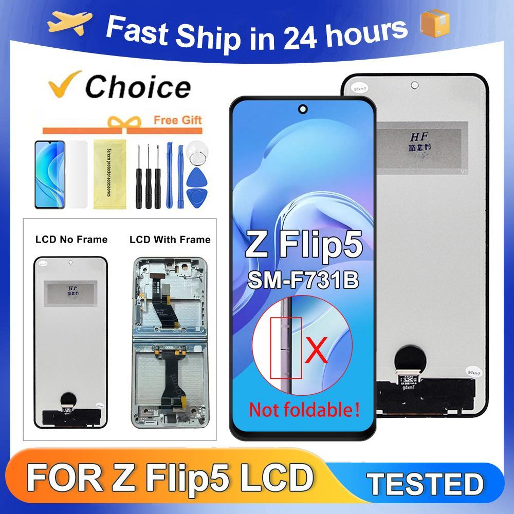 ทดสอบ Z Flip5 5G SM-F731B F731U F731W F731N สําหรับ Samsung สําหรับ Z Flip 5 จอแสดงผล LCD Touch Scre
