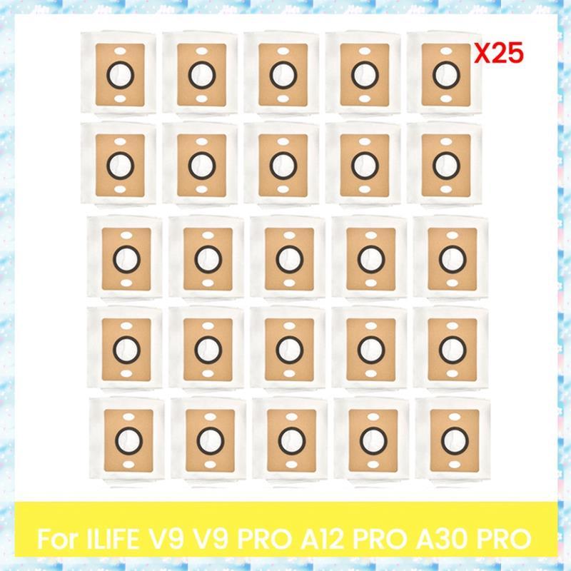 [RQMU] 25 ชิ้นถุงเก็บฝุ่นสําหรับ V9 V9 PRO A12 PRO A30 PRO เครื่องดูดฝุ่นเปลี่ยนถุงสูญญากาศอะไหล่