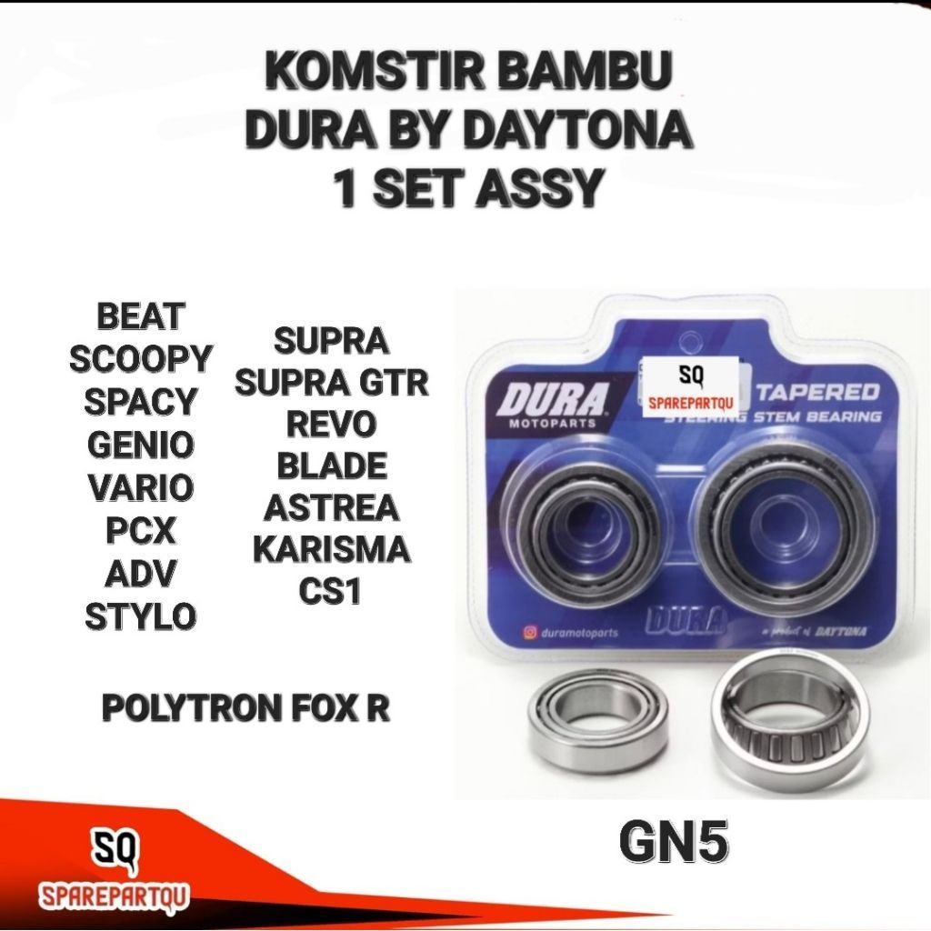 Supra Revo Blade Karisma Grand Astrea CS1 Supra GTR คอพวงมาลัยไม้ไผ่ 1 ชุด Dura By Daytona GN5