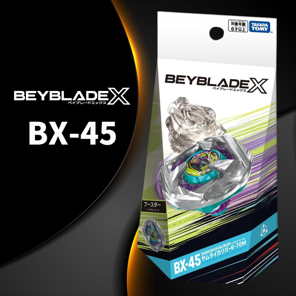 BEYBLADE X BX-45 Booster Samurai Caliber 6-70M (TAKARA TOMY)