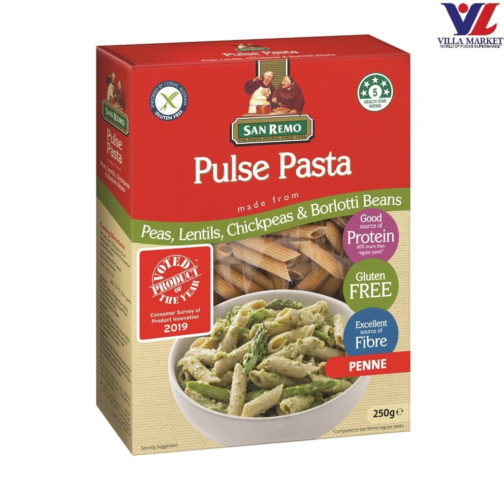 ซาน เรโม พาสต้าถั่วเพนเน่ 250G San Remo Pulse Pasta Penne