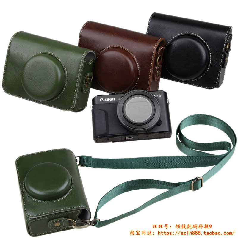 เหมาะสําหรับ Canon G7X2/3 G5X2 Sony ZV1m2 F RX100m7 Panasonic LX10 เคสป้องกันกล้องกระเป๋าหนัง