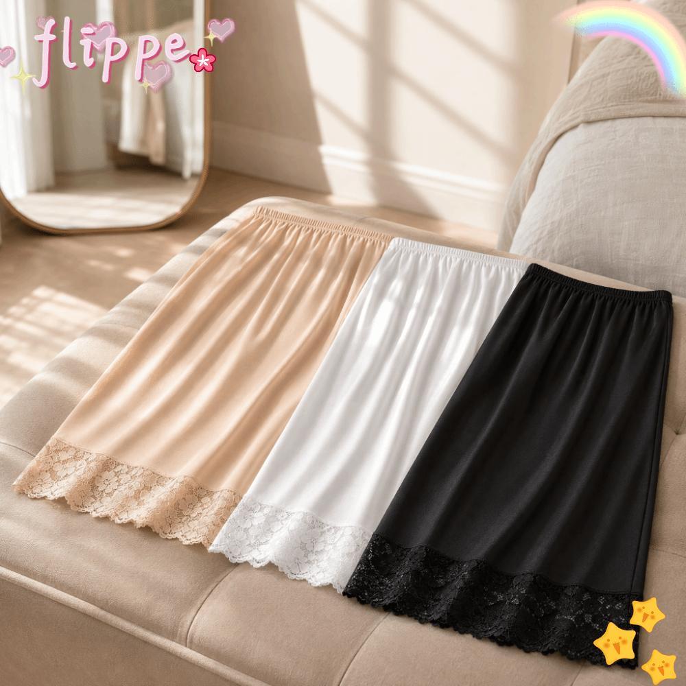FIPE Modal Short Skirt สำหรับผู้หญิง ทำจากผ้าไหมน้ําแข็งบาง มีลายตาข่ายดอกไม้ที่เอวสูง ต้านแสงจ้าและป้องกันการทะลุ สวมใส่ง่ายและยืดหยุ่น