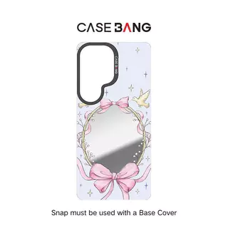 【แผ่นหลังแม่เหล็ก】 For Samsung S24-26,CASEBANG Wish Bow Series เคสแม่เหล็ก ImagiSnap, เปลี่ยนกลับ, ป้องกันการตกกระแทกทหาร