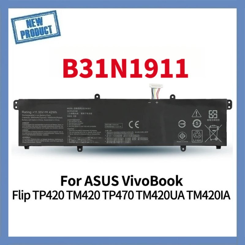 ★B31N1911 C31N1911 Laptop Battery for ASUS VivoBook Flip 14 TM420IA M413 M413DA TM420IA F413 K413