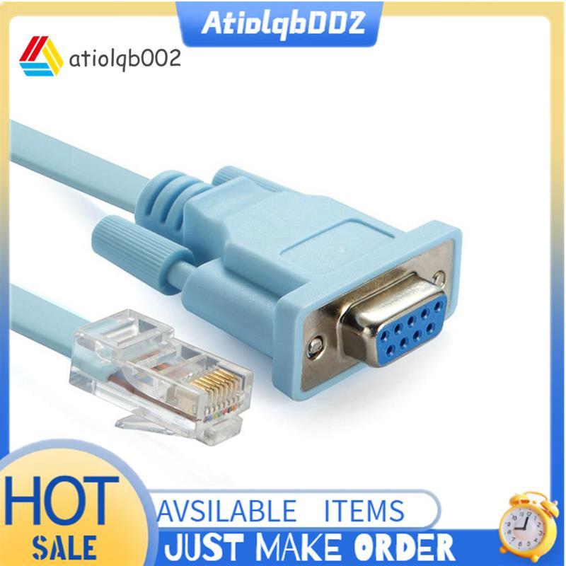สายคอนโซล USB RJ45 Cat5 Ethernet To Rs232 DB9 COM พอร์ต Serial หญิงเราเตอร์อะแดปเตอร์เครือข่ายสาย 1.