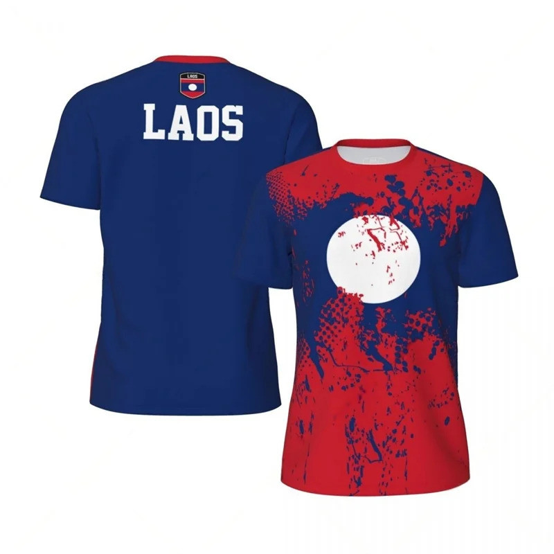 Fashion Graphic T-Shirt, Round Neck, Men's Football T-Shirt, Summer, Loose Fit, Short Sleeve, Sports