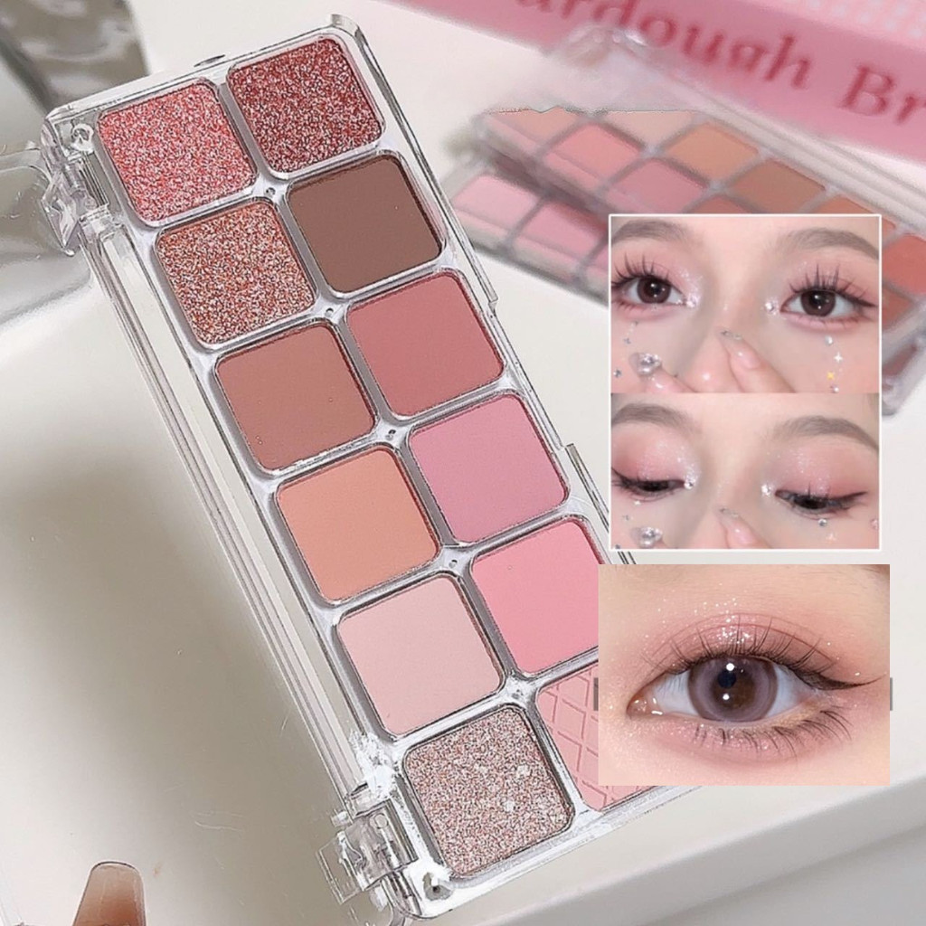 BM-shop: อายแชโดว์ 10 สี มีเนื้อแมตต์และชิมเมอร์ ตลับใส แต่งตาได้หลายลุคสำหรับทุกวัน มือใหม่ก็ใช้งานง่ายYR-177