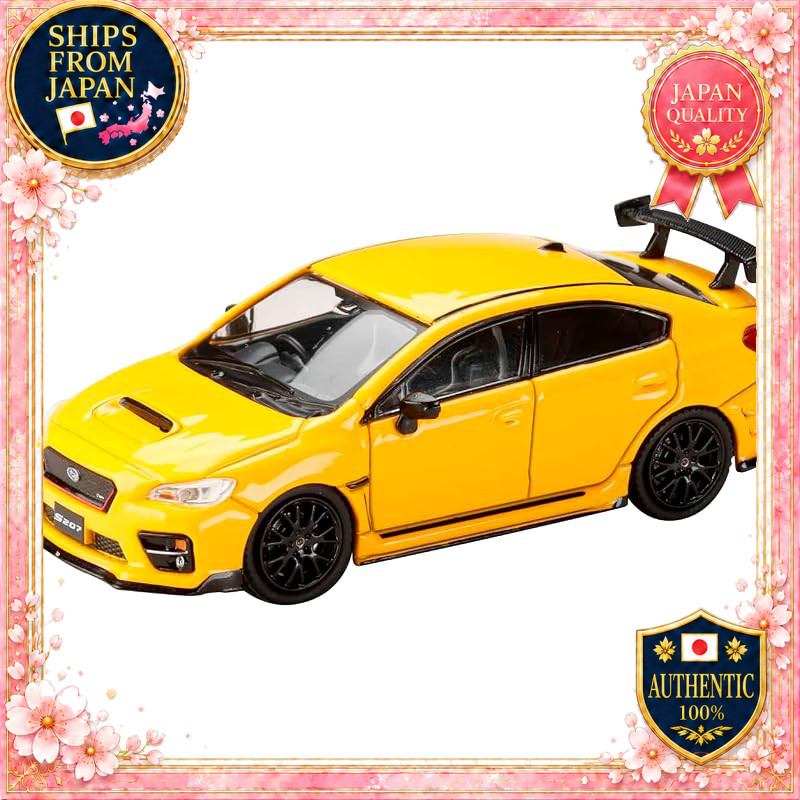 HobbyJAPAN HJ64 1/64 Subaru S207 NBR Challenge Package Yellow Edition Sunrise Yellow Finished Model 