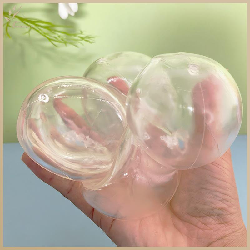ONEHOME 6 ชิ้น TPR Empty Ball Skins DIY Handmade บีบความเครียดบรรเทาของเล่น TH