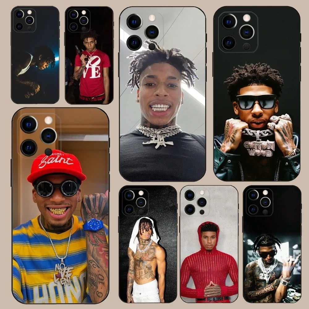 TP-1 Rapper NLE Choppa เคสโทรศัพท์สําหรับ iPhone 16,15,14,13,12,11,Pro,X,XS,Max,XR,Plus,Mini Soft Bl