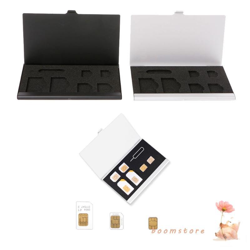 Boom SIM Card Storage Case สําหรับ Micro SIM Card Memory Card Holder Reader Case Cover