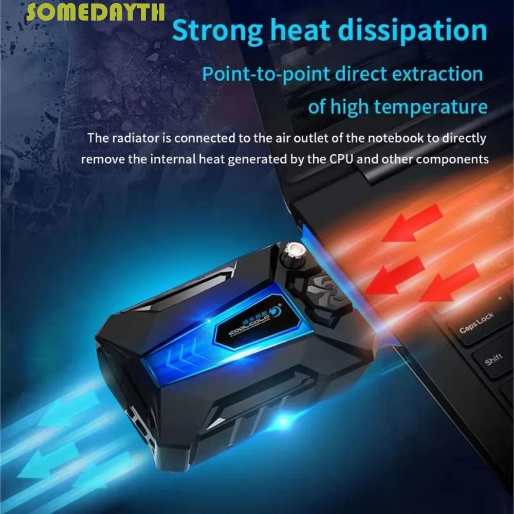 SOMEDAY Laptop Cooling, Portable Extracting Design Notebook Laptop Cooler, 15.6 นิ้วแล็ปท็อป Speed A
