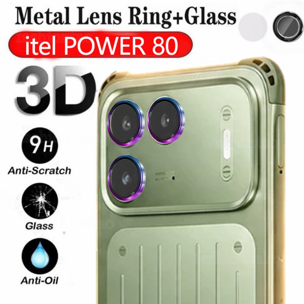 For itel Power80 แหวนโลหะกล้องเลนส์ป้องกันฟิล์มสําหรับ itel Power 80 70 Power80 Power70 itelPower80/