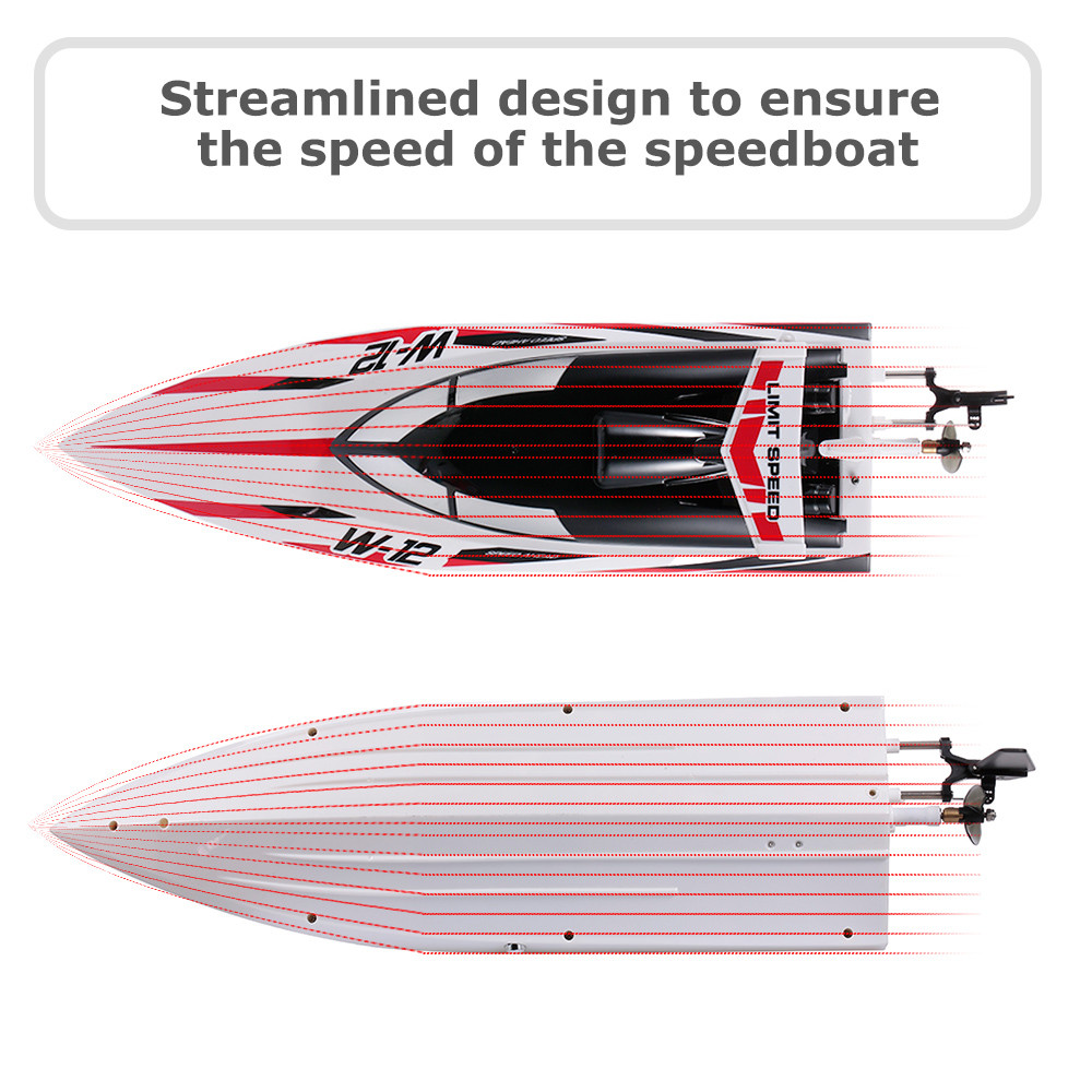 GoolRC WLtoys WL912-A RC เรือ 35 กม./ชม. แข่งความเร็วสูงสำหรับเด็กและผู้ใหญ่ 2.4GHz รีโมทคอนโทรลสระว