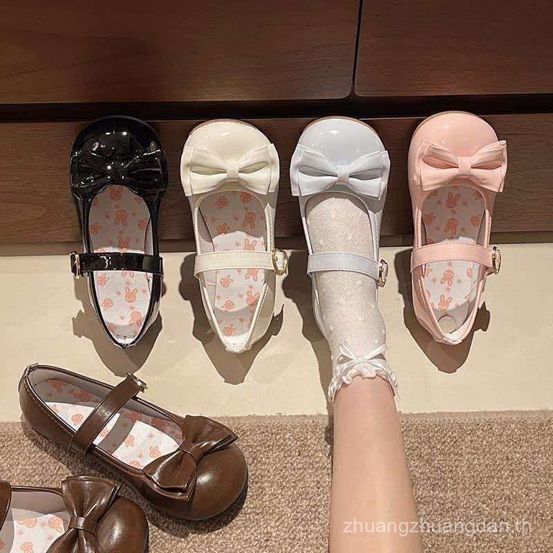 - [คลังสินค้าพร้อม] Puff Doll lolita Shoes Round Toe Cute lo Shoes รองเท้าโลลิต้า