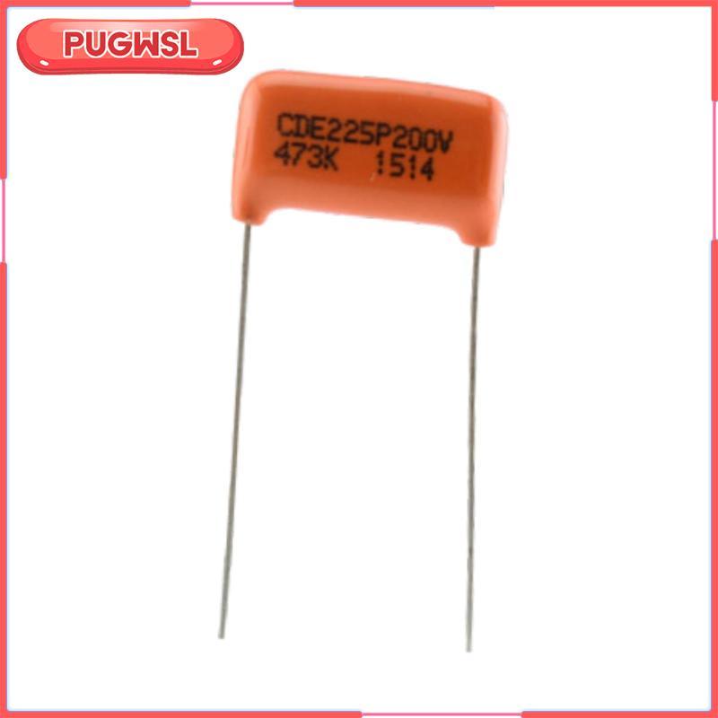 [pugwsl] Drop Capacitor Guitar Tone Capacitor หมวกกีตาร์ไฟฟ้า 0.047uf Capacitor อุปกรณ์เสริมทนทานก่อ