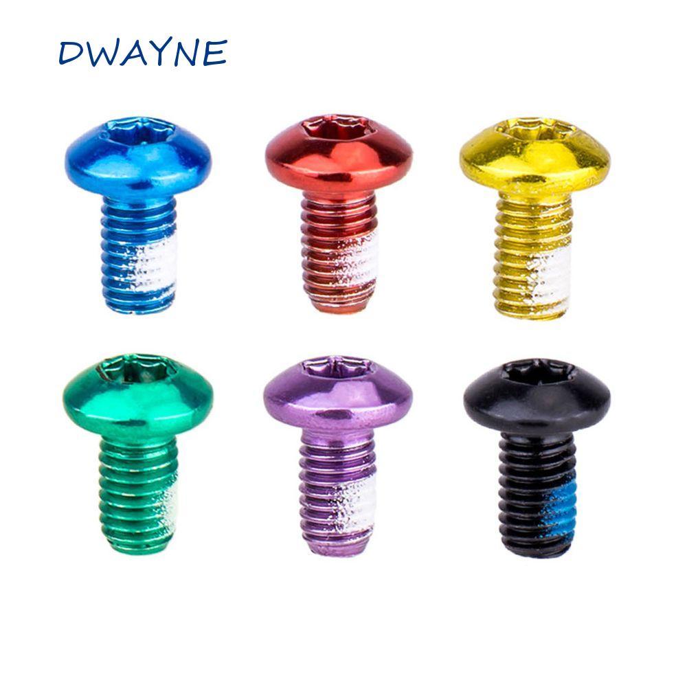 DWAYNE Torx Bolts MTB จักรยานขี่จักรยานอุปกรณ์เสริมที่มีสีสัน T25 Torx สแตนเลสเบรคอุปกรณ์เสริม T25 ส