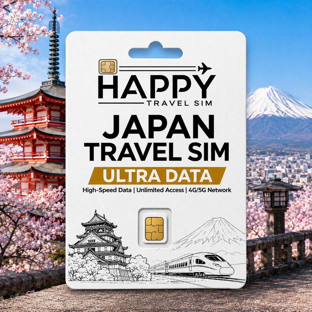 ซิมญี่ปุ่น พรีเมียม เน็ตเยอะ ใช้ยาว Japan Travel SIM 3-30 วัน | ซิมกายภาพ 5G/4G 3 เครือข่าย Docomo R