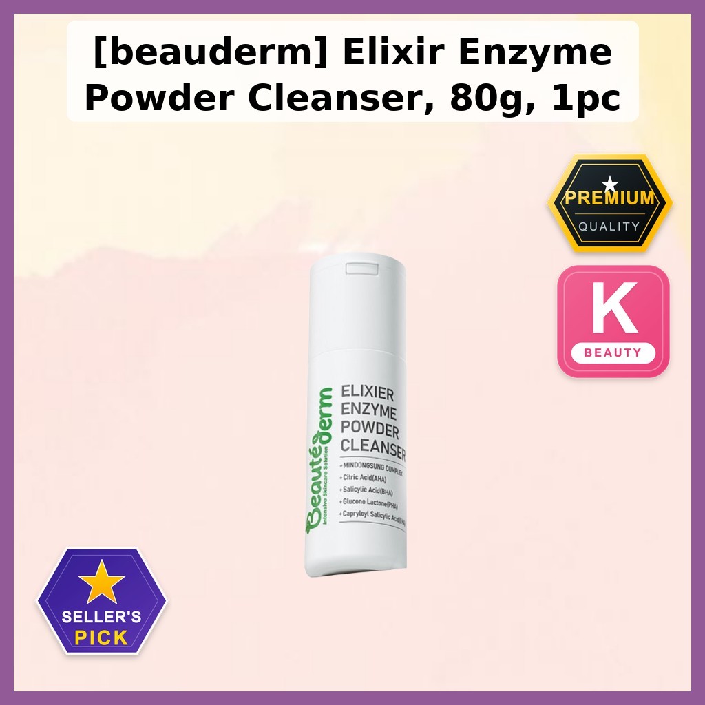 [beauderm] Elixir Enzyme Powder Cleanser, 80g, 1pc / Korean Cleanser / Enzyme Powder / ของแท้ 100% โ