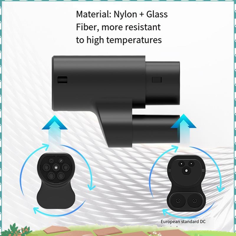 Uejfrdkuwg อะแดปเตอร์สําหรับ EV ชาร์จ Pile Adapter Charger การเชื่อมต่ออะแดปเตอร์ CCS2 Charger to Ty
