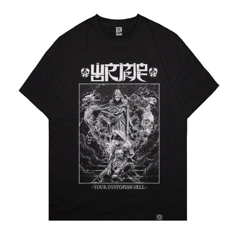 Wormrot "Your Dystopian Hell" เสื้อยืดผู้ชายเสื้อยืดชาย