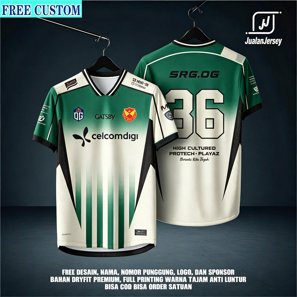 SRG OG MSC Esports เสื้อคอลูกเรือสําหรับผู้ชาย, เสื้อแขนสั้นกีฬาระบายอากาศพิมพ์ลาย 3D