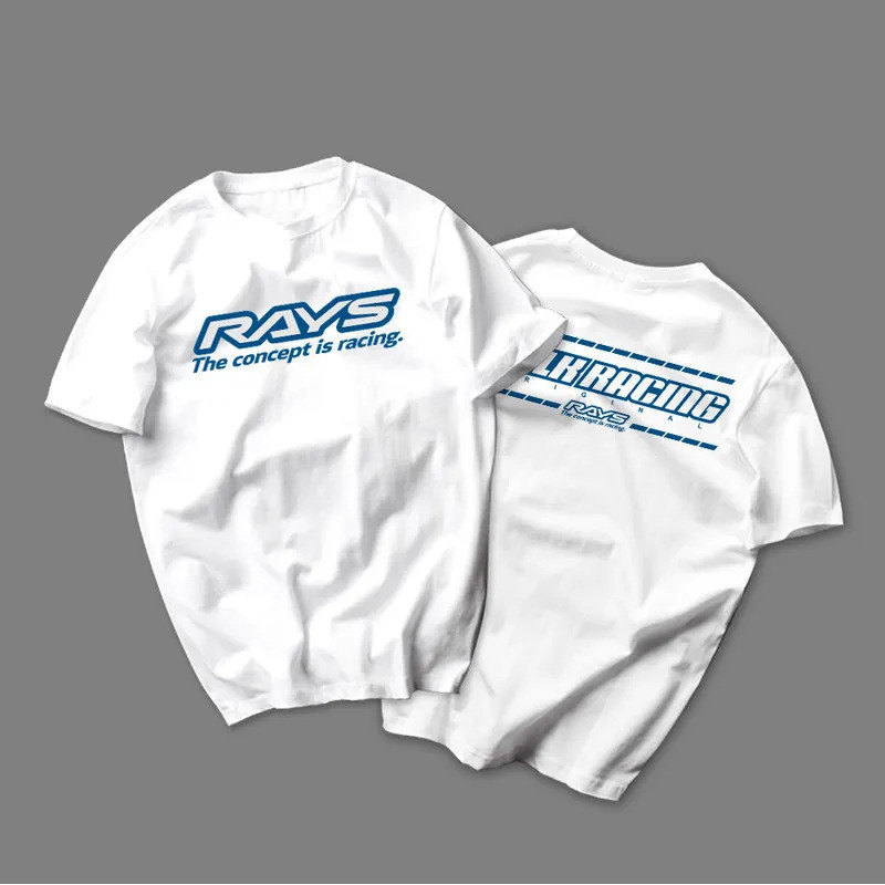 2026 เสื้อยืดแขนสั้น RAYS รุ่นใหม่ ลายเจ้าชายองค์ที่สาม ล้อแม็ก TE37 ป้ายชื่อญี่ปุ่น RE30 เสื้อผ้า C