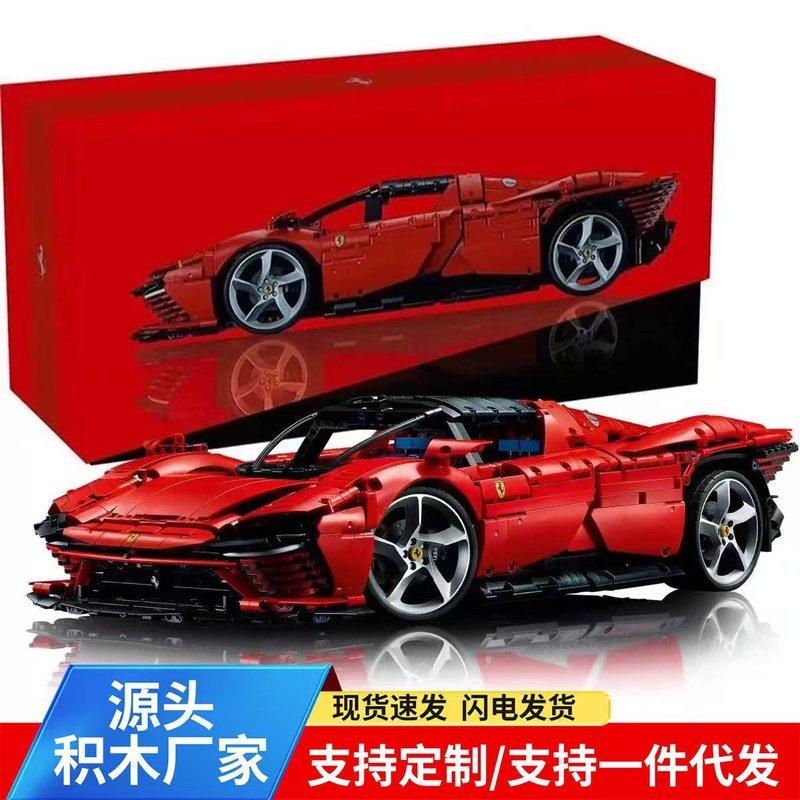 เข้ากันได้กับ 42143 Ferrari SP3 ประกอบบล็อกตัวต่อรถสปอร์ตรุ่นของขวัญของเล่นเด็กผู้ชาย