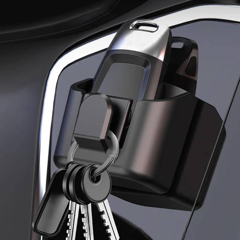 Rten Multi-Functional Car Key ผู้ถือคลิปรถแดชบอร์ดกล่องเก็บกุญแจ Ba กาว Mount Fit สําหรับการ์ด Key Ra Storage N