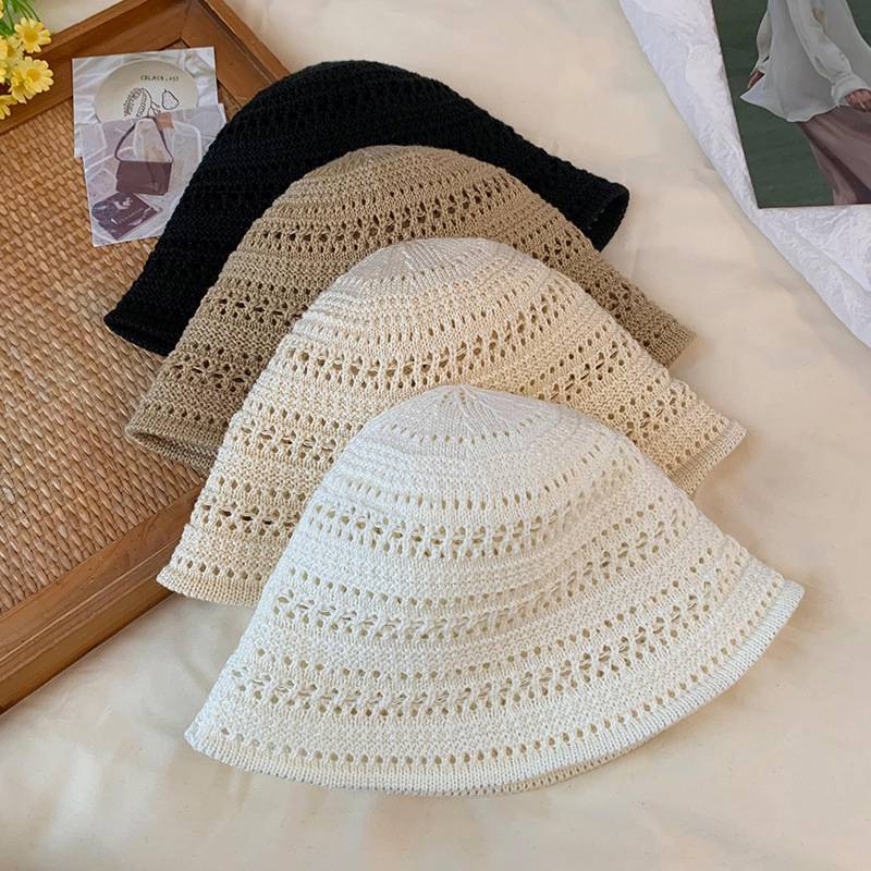 Tutu Beach เกาหลีหมวกฟางฤดูร้อนผู้หญิง Visor Breathable Chic Buet หมวกหมวกชาวประมงมือทอผ้าสาวตกปลา S