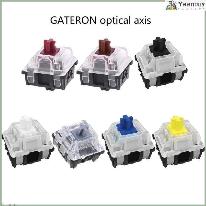 YAA Mechanical Keyboard Optical Switch สําหรับ GK61 SK61 สีขาวสีดําสีแดงสีน้ําตาลเหลืองเงินสวิทช์ Ga