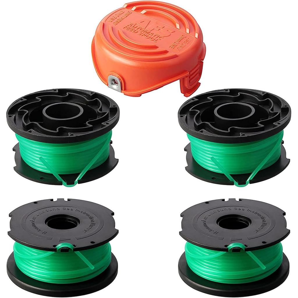 SF-080 SF-080-BKP String Trimmer Spool Line 20ft 0.080" ใช้งานร่วมกับสีดําและ Decker GH3000 LST540 G