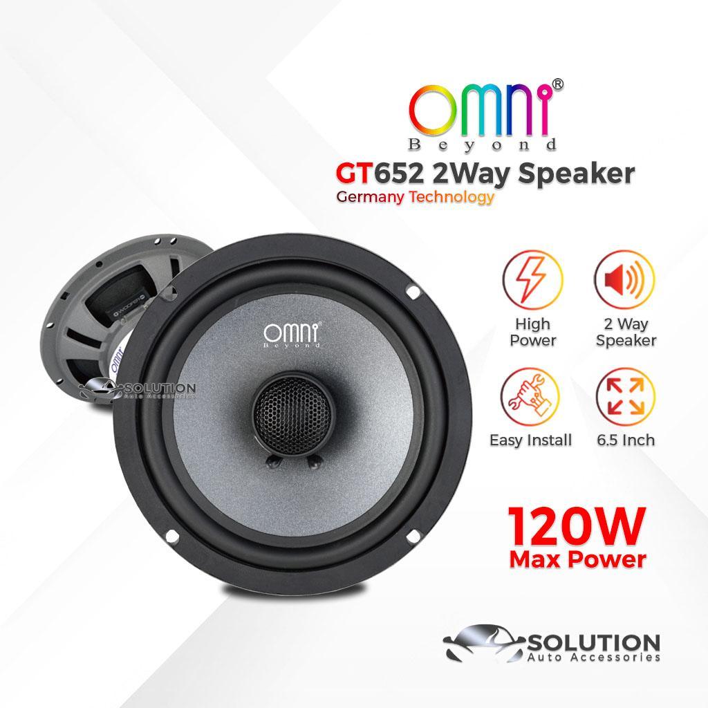 เครื่องเสียง Kereta OMNI BEYOND GT Series GT652 6.5" ลําโพง 2 ทิศทาง 120W 6.5 Inci Pembesar Suara