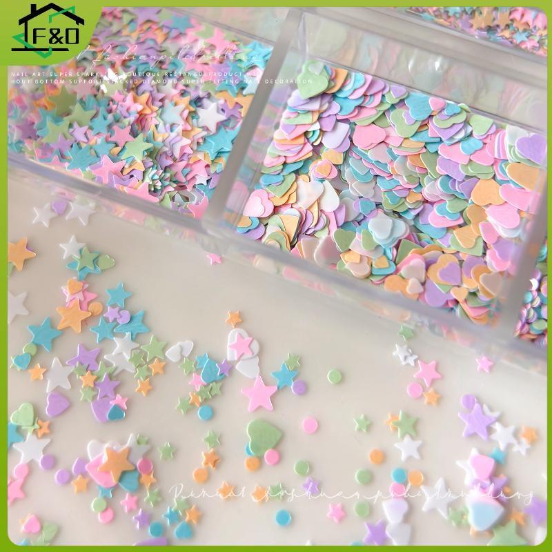 F&O White Pearl Nail Art Decor ผสมสีเลื่อมสีขาว Rhinestones 3D ตกแต่งสําหรับ DIY Salon School หรือ H