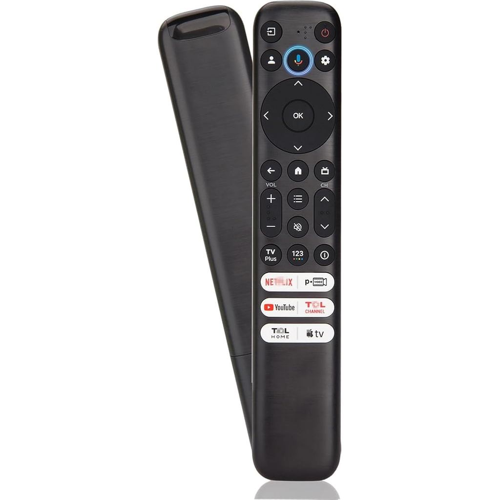 RC813 รีโมทคอนโทรลสากลสําหรับ TCL Google TV รีโมทคอนโทรล RC902V ใช้งานร่วมกับ TCL QM8/QM7/S5/S4/S3/Q