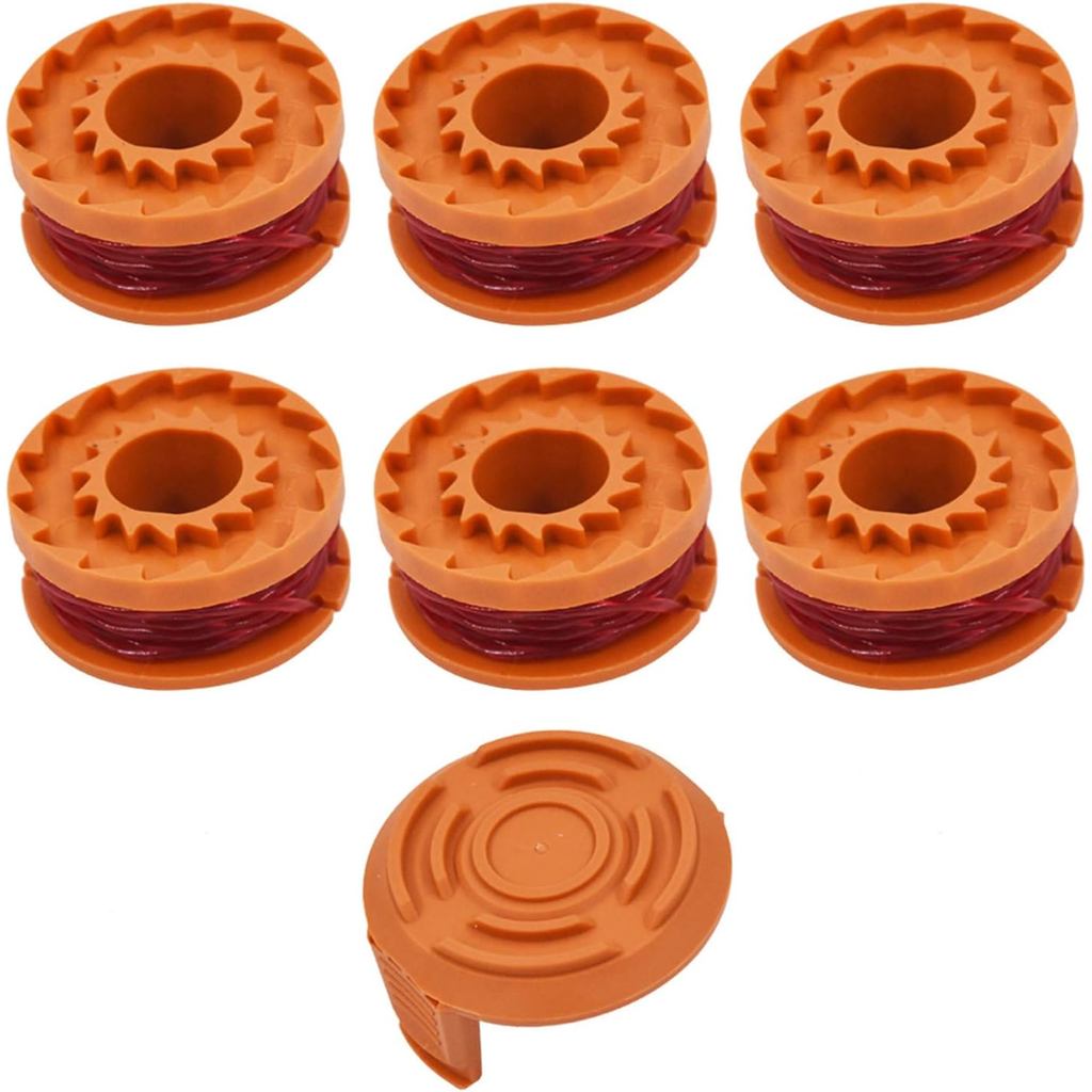เปลี่ยน สําหรับ Worx Trimmer line spools,10ft 0.065" เปลี่ยน Autofeed Spool สําหรับ Worx Trimmer WA0