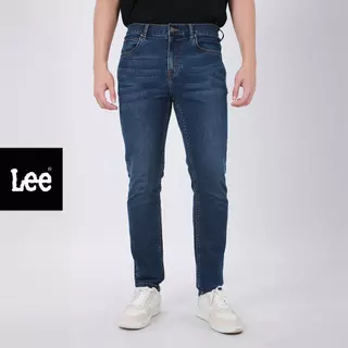 LEE กางเกงยีนส์ผู้ชาย เอวต่ำ ทรงเข้ารูป รุ่น LE S226MPOWF02 สียีนส์กลาง