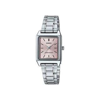 CASIO นาฬิกาข้อมือ CASIO รุ่น LTP-V007D-4EUDF วัสดุสเตนเลสสตีล สีชมพู