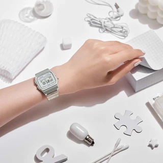 CASIO นาฬิกาข้อมือ CASIO รุ่น F-91WS-7DF วัสดุเรซิ่น สีใส