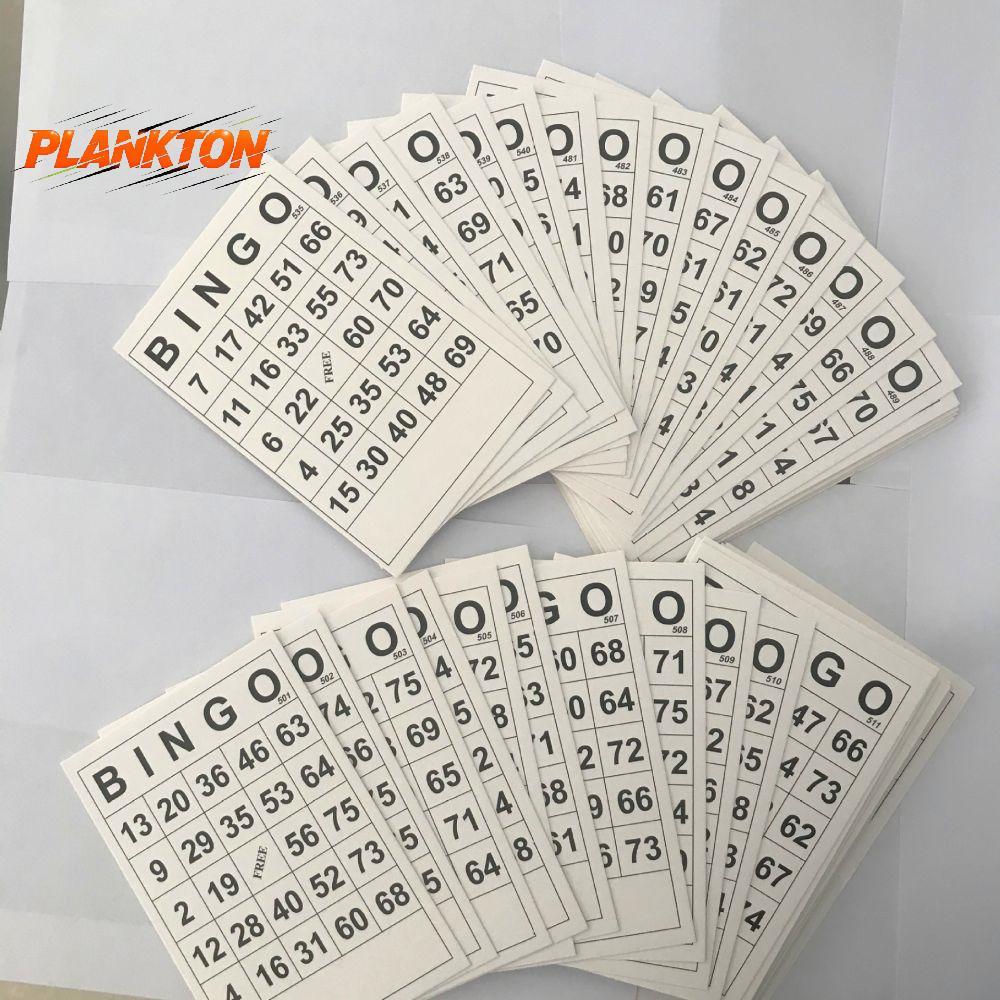 [YANG] 60 การ์ด Bingo ที่ไม่ซ้ํากัน BINGO การ์ดเกมความบันเทิงสําหรับเด็กแบบดิจิตอล