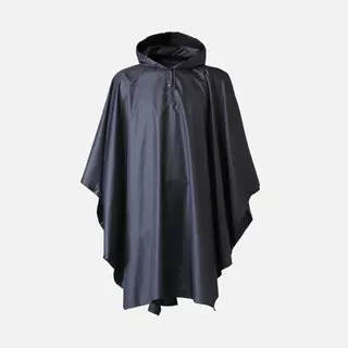 Decathlon Hiking Rain Poncho - Forclaz เสื้อปอนโชสำหรับเดินป่า Forclaz รุ่น Mt 100 รองรับเป้ขนาด 30 ลิตร - Blue