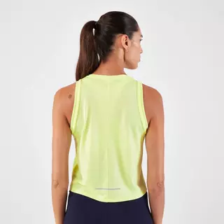 Decathlon Women'S Running Breathable Short Tank Top เสื้อกล้ามผู้หญิงทรงสั้นใส่วิ่งรุ่น Kiprun Run 500 Dry - Yellow