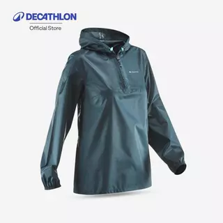 Decathlon Women’S Windproof And Water-Repellent Hiking Jacket เสื้อแจ็คเก็ตผู้หญิง กันน้ำ กันฝนสำหรับใส่เดินป่า - Blue