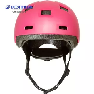 Decathlon Kids' Scooter Helmet หมวกกันน็อคเด็กใส่เล่นอินไลน์สเก็ต สเก็ตบอร์ด สกู๊ตเตอร์รุ่น B100 - Pink