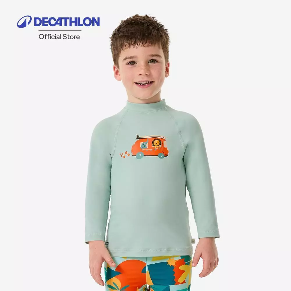 Decathlon Baby Anti-Uv Long-Sleeved T-Shirt เสื้อยืดเด็กเล็กป้องกันรังสียูวีแขนยาว